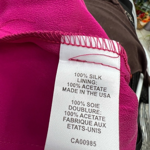 Nanette Lepore Size 10 Magenta Silk Cami/Tank - Picture 11 of 11
